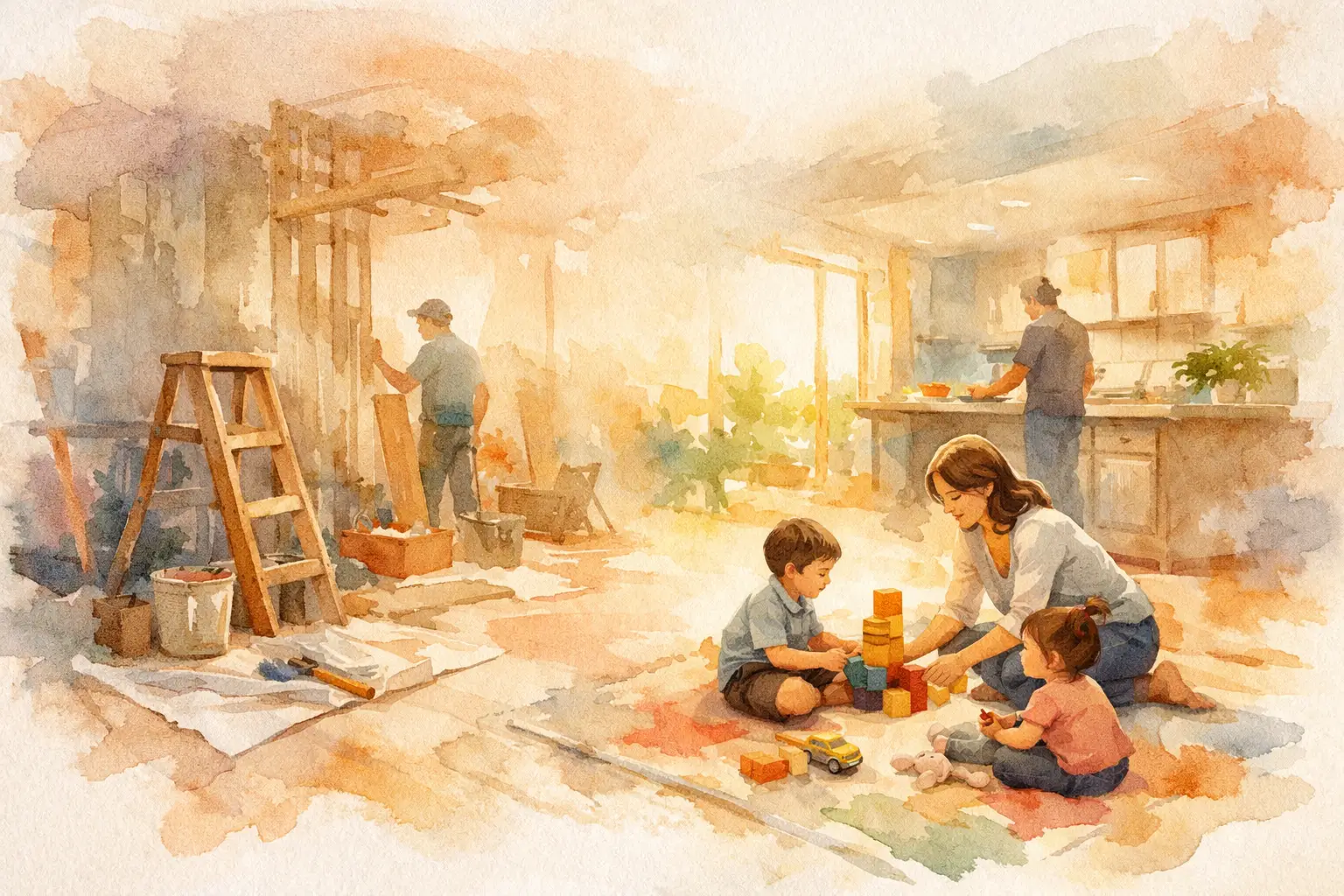 How to Remodel Around Family Routines Well