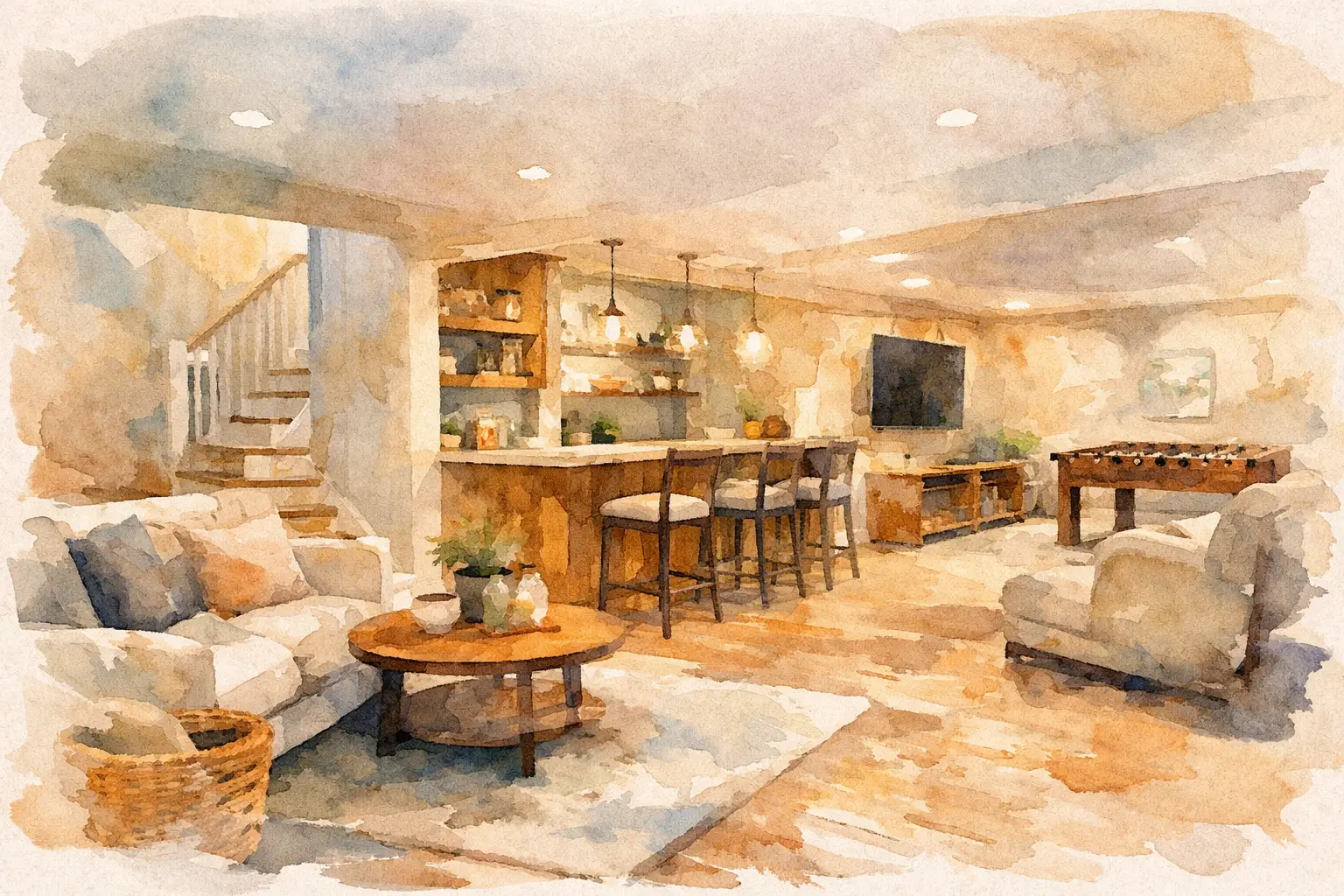 How to Update an Outdated Basement