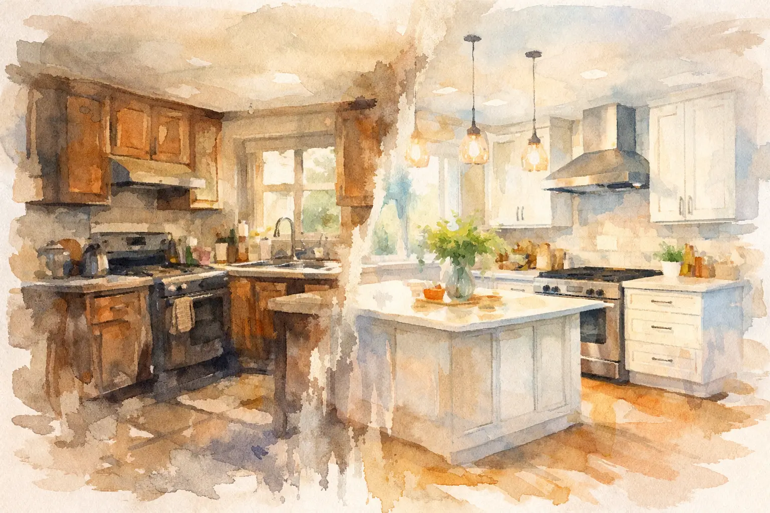 Kitchen Remodel Before and After Example