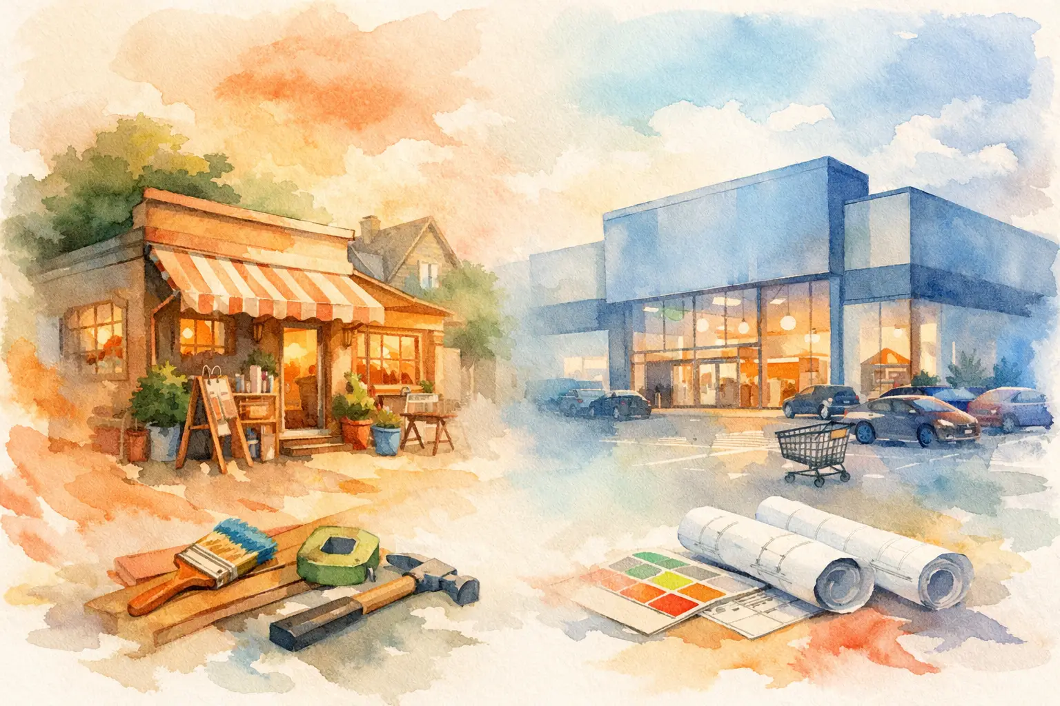 Local vs Big Box Store for Remodeling
