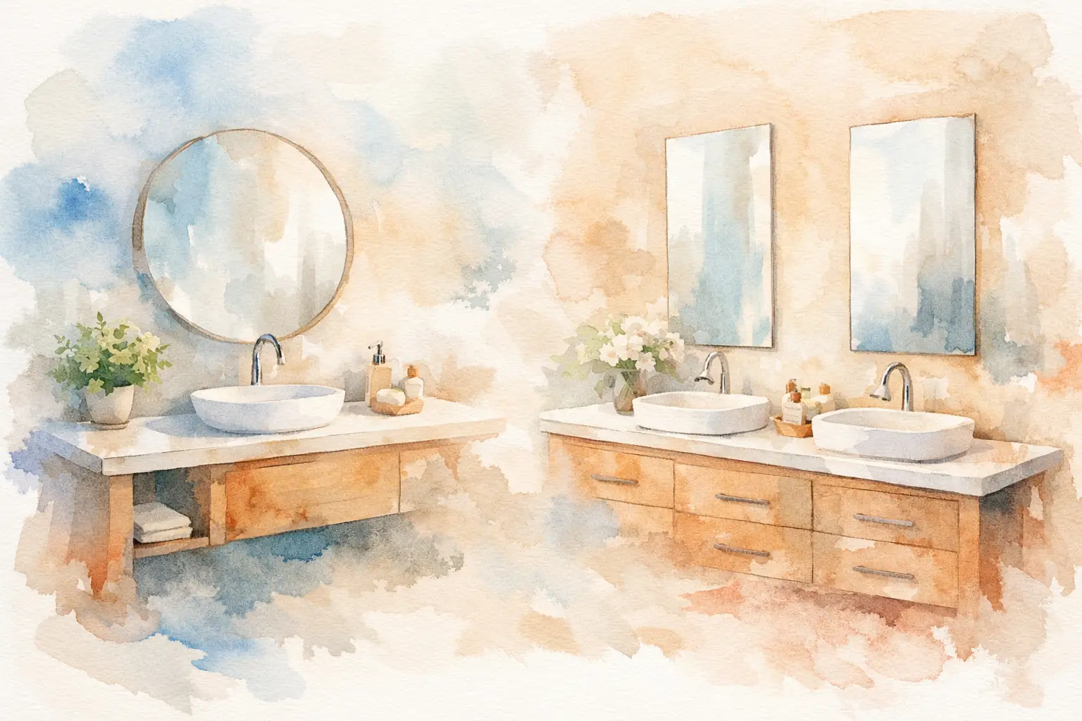 Single Sink vs Double Vanity for Your Bathroom